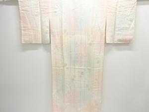 未使用品　菊模様織り出し暈し単衣長襦袢